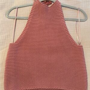 525 America Dusty Rose Knit Crop Top